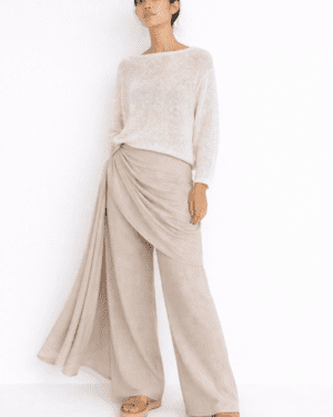 Windswept Drapè Linen Pants